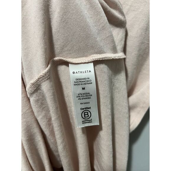 Athleta Women's Size Medium Cloudlight Restore Tank Velvety Pink Yoga Athletic - Picture 5 of 7